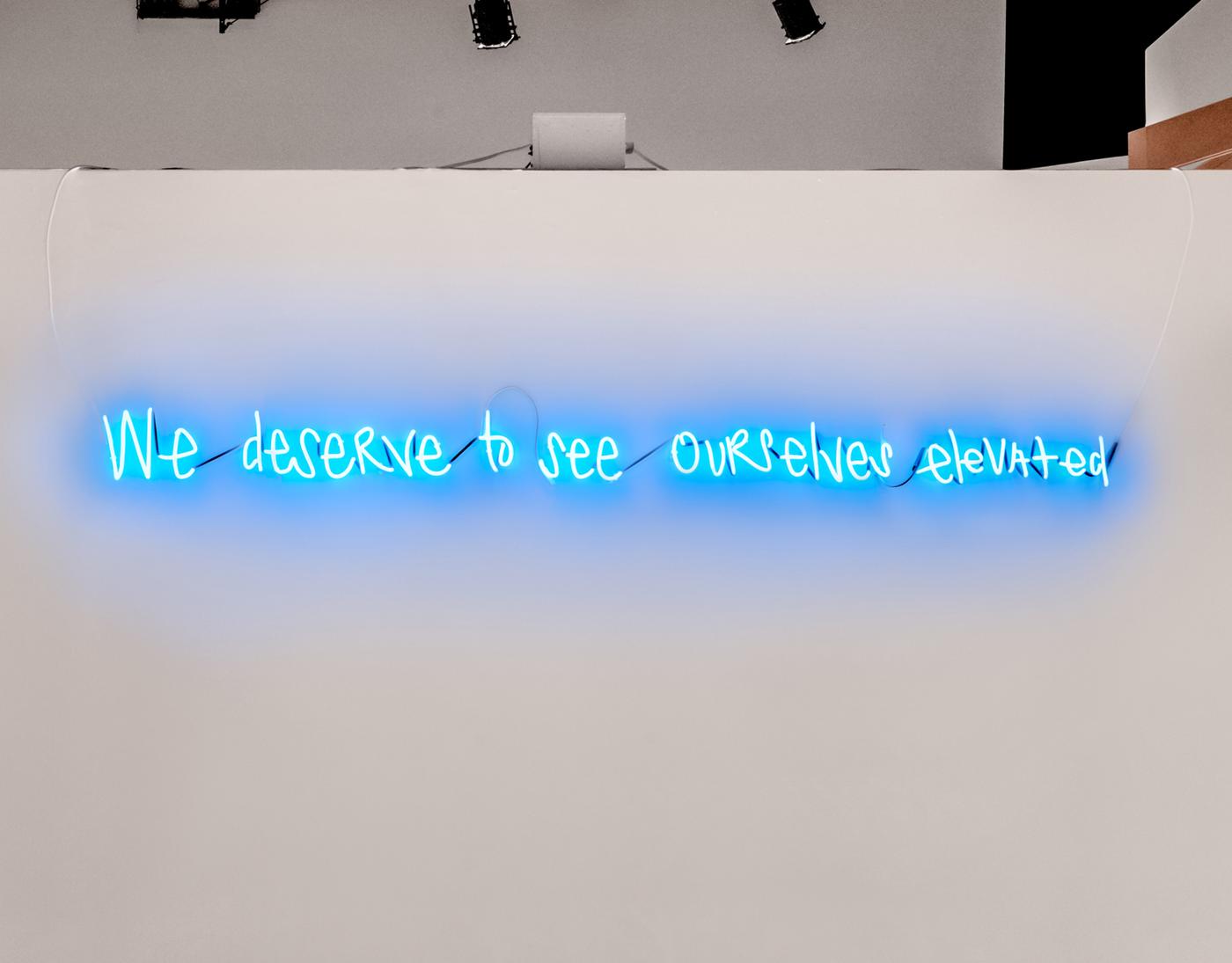 Text art in neon