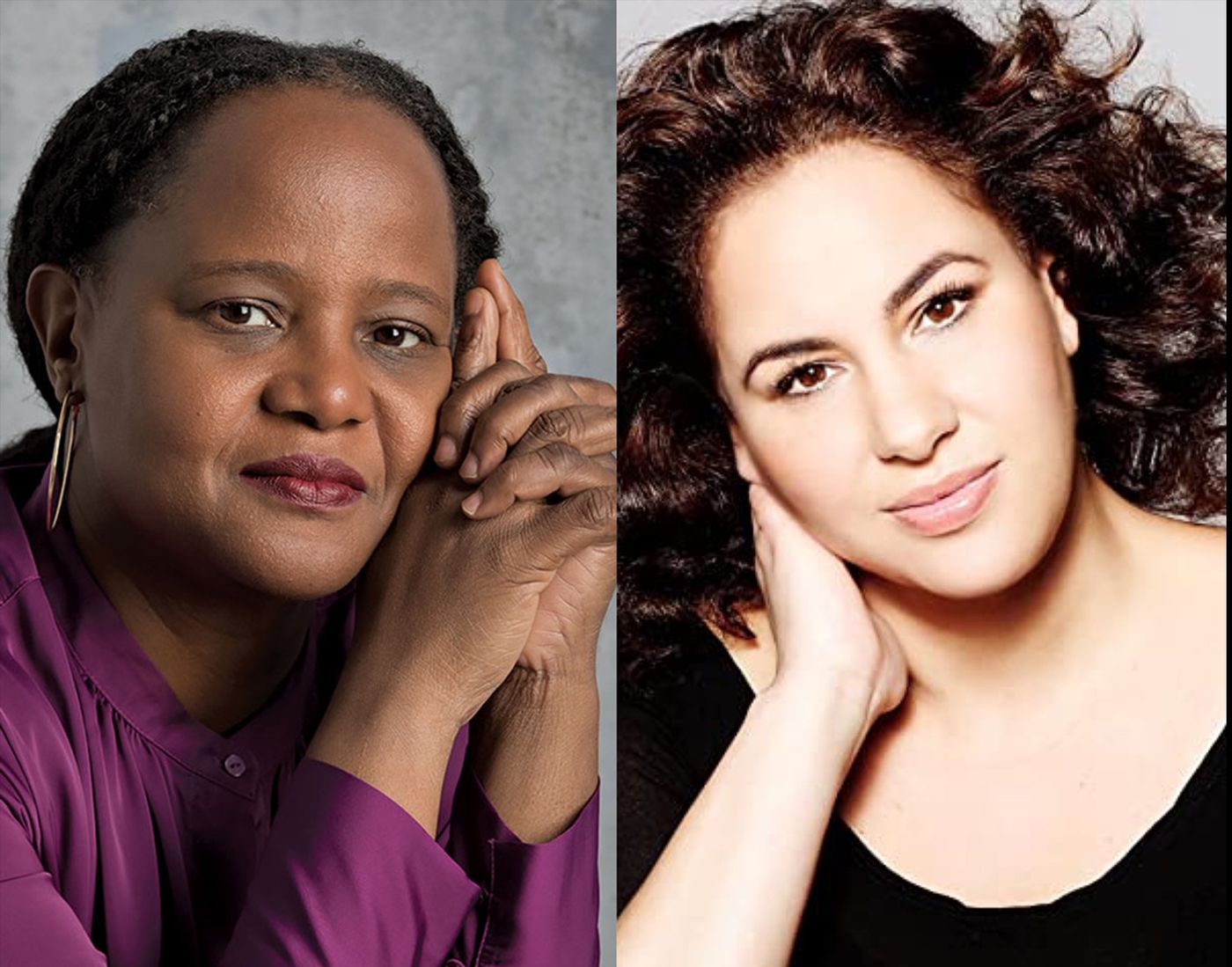 Edwidge Danticat (left) and Catherine E. McKinley (right)