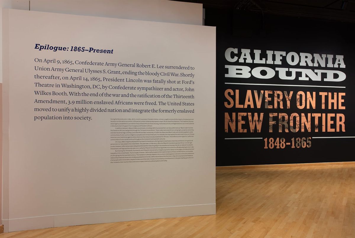 Wall text for California Bound Installation