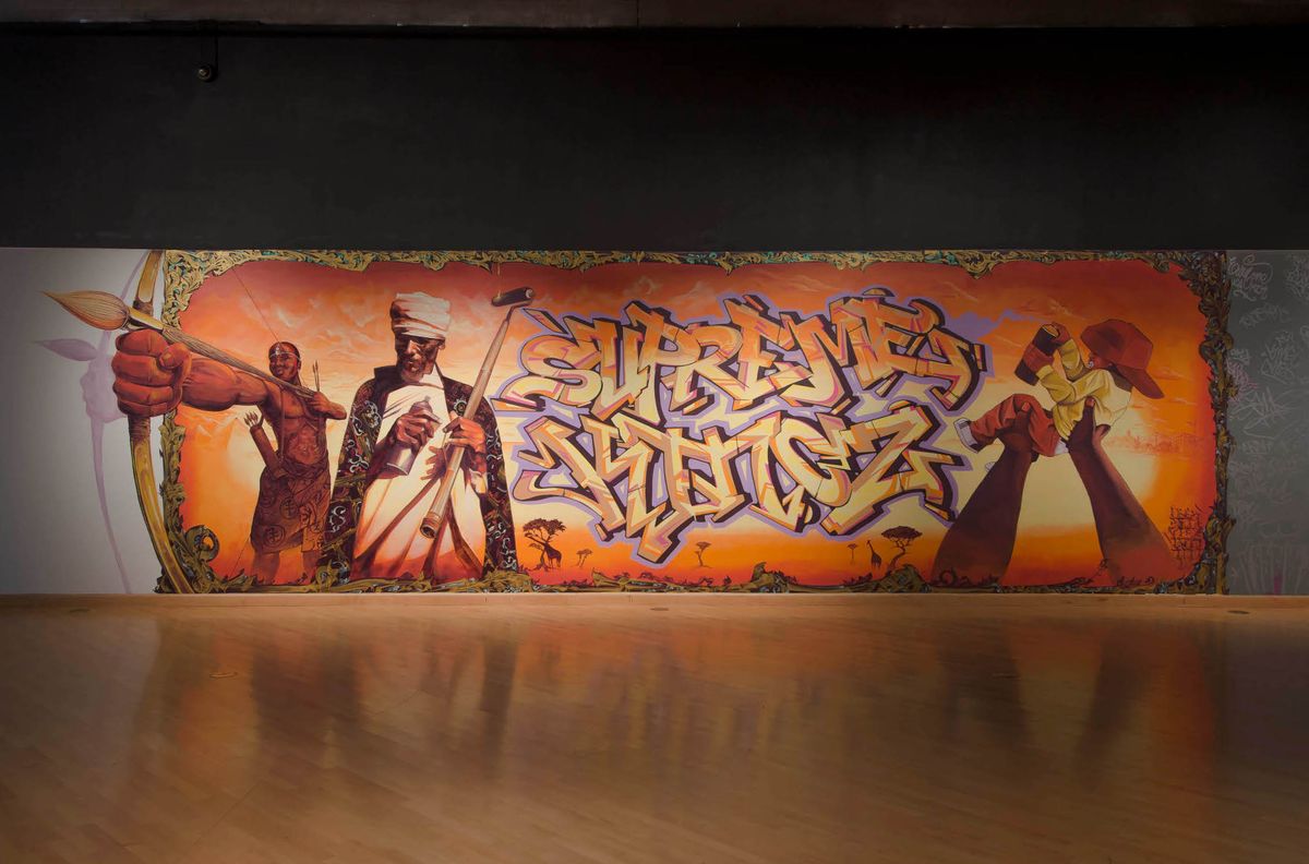 Large-scale, aerosol artwork