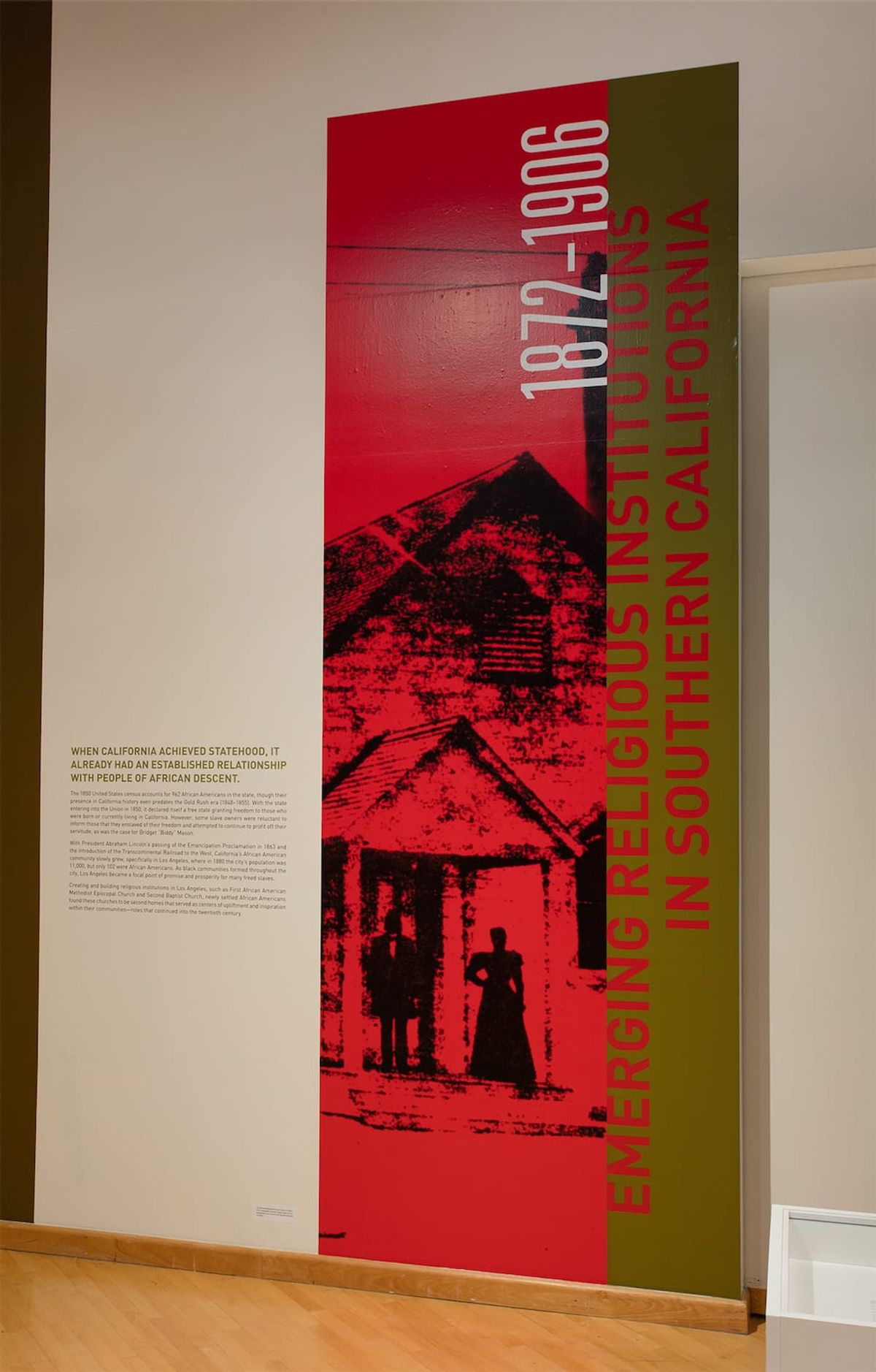 Installation view of section on 1872 - 1906