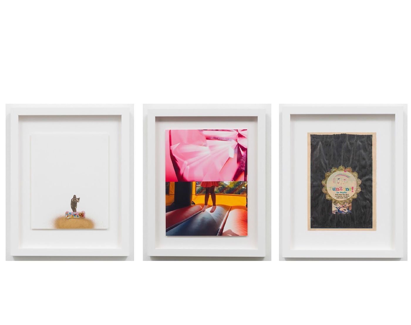 Three framed works by Sadie Barnette