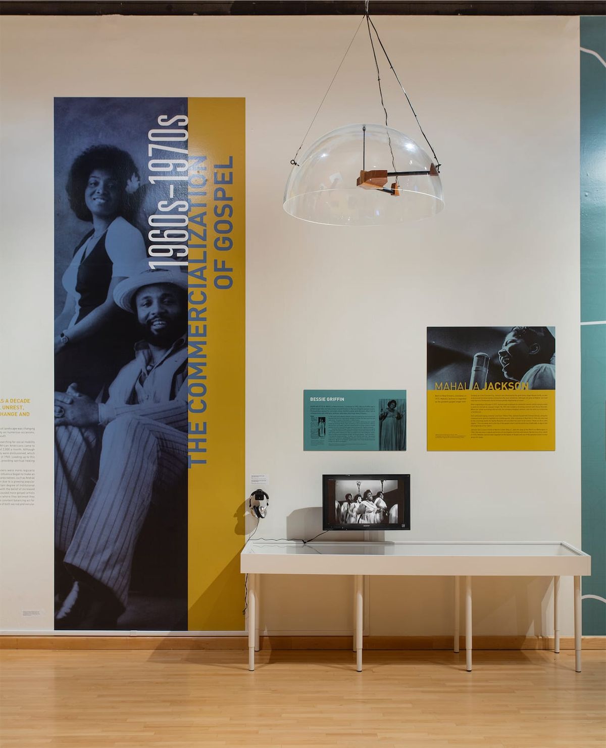 Installation view of The Commercialization of Gospel