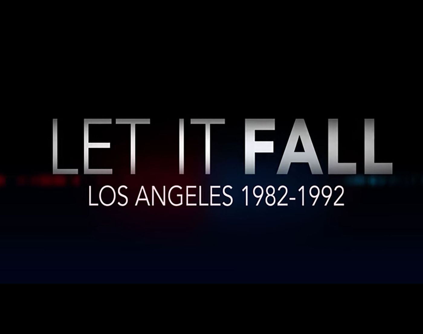 Screening of Let it Fall, October 17, 2017, at the California African American Museum