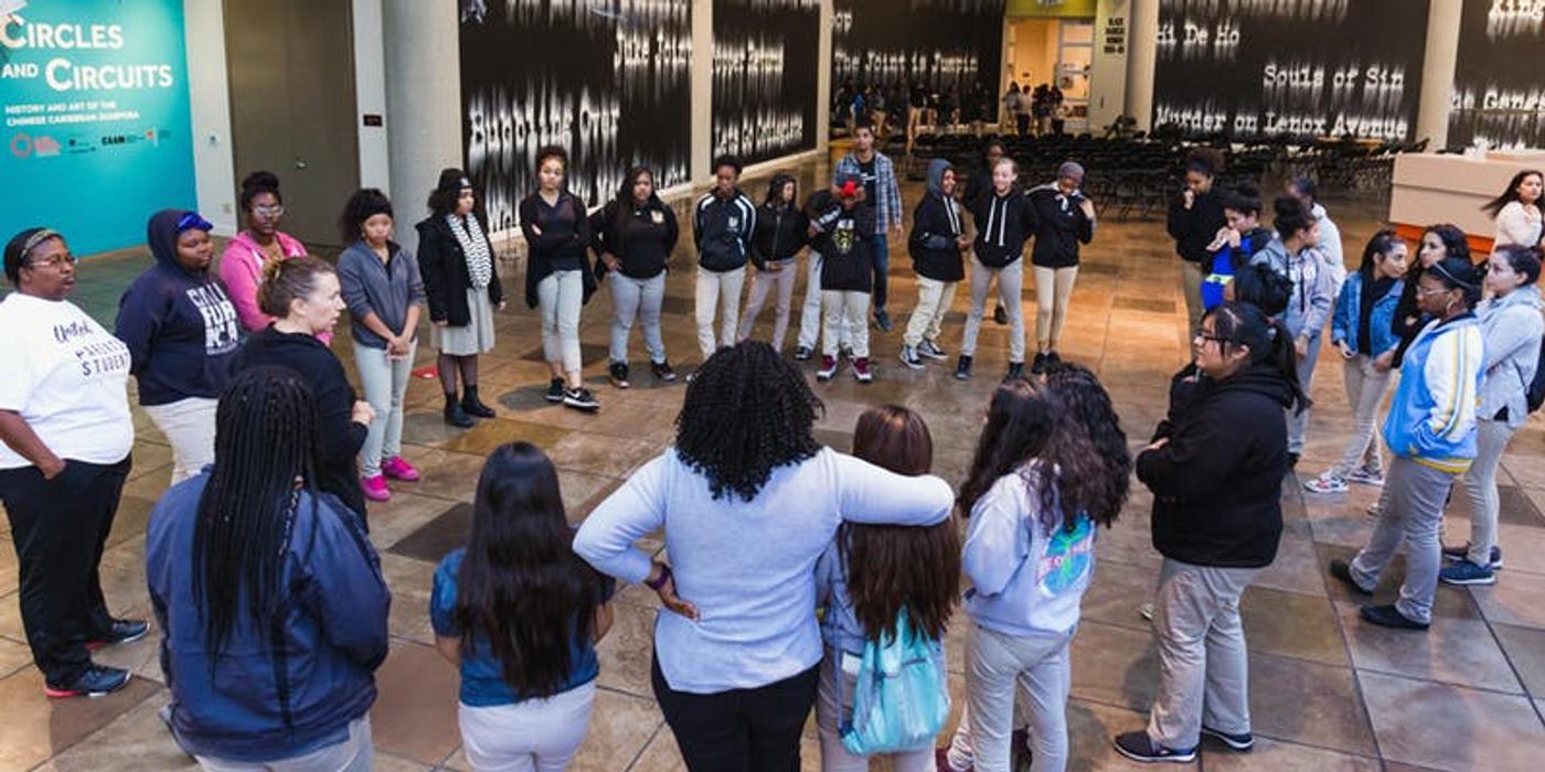 African American youth at the California African American Museum