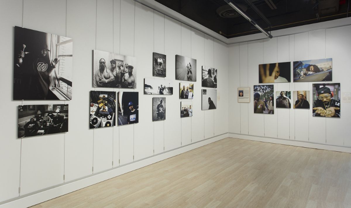 Installation view of multiple photographs