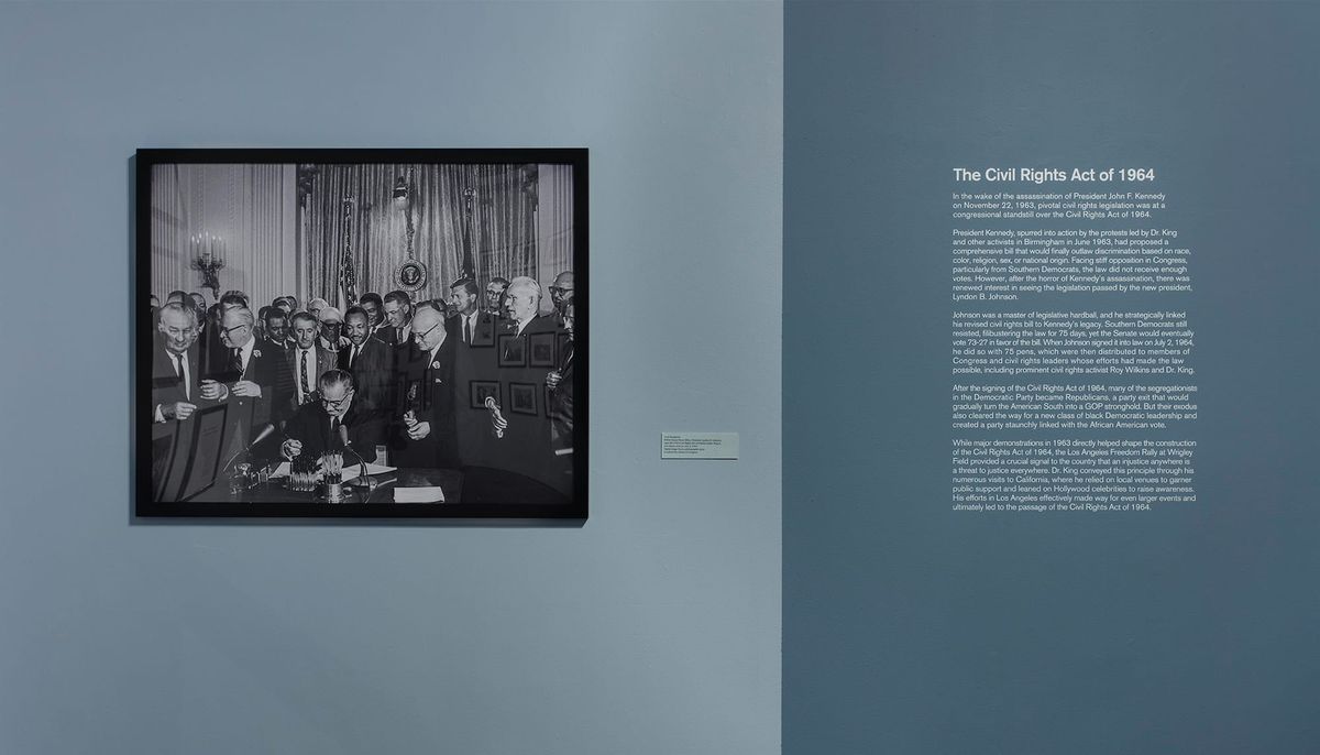 Large scale image of the signing of The Civil Rights Act of 1964