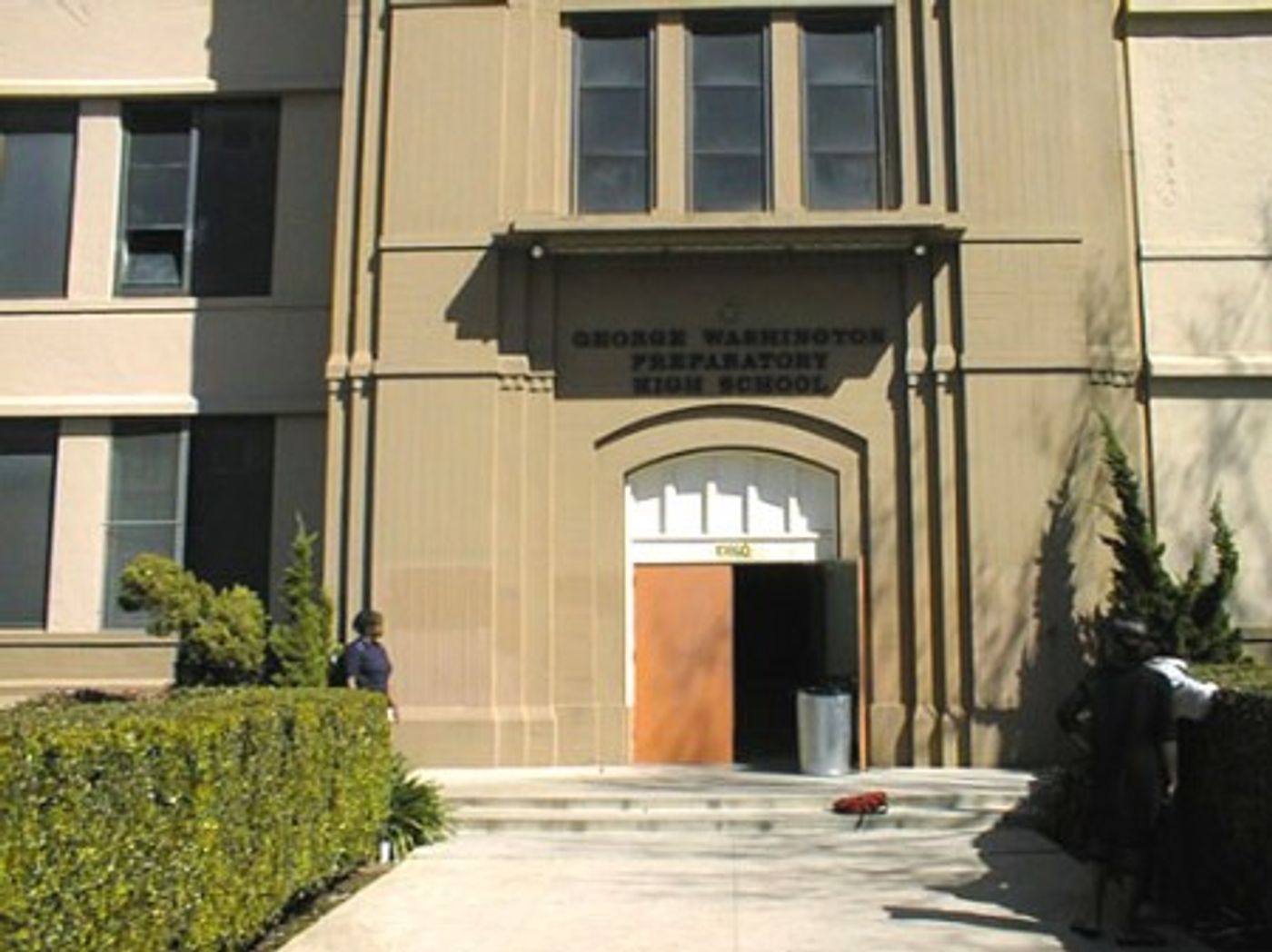 Building exterior of Washington Prep High School