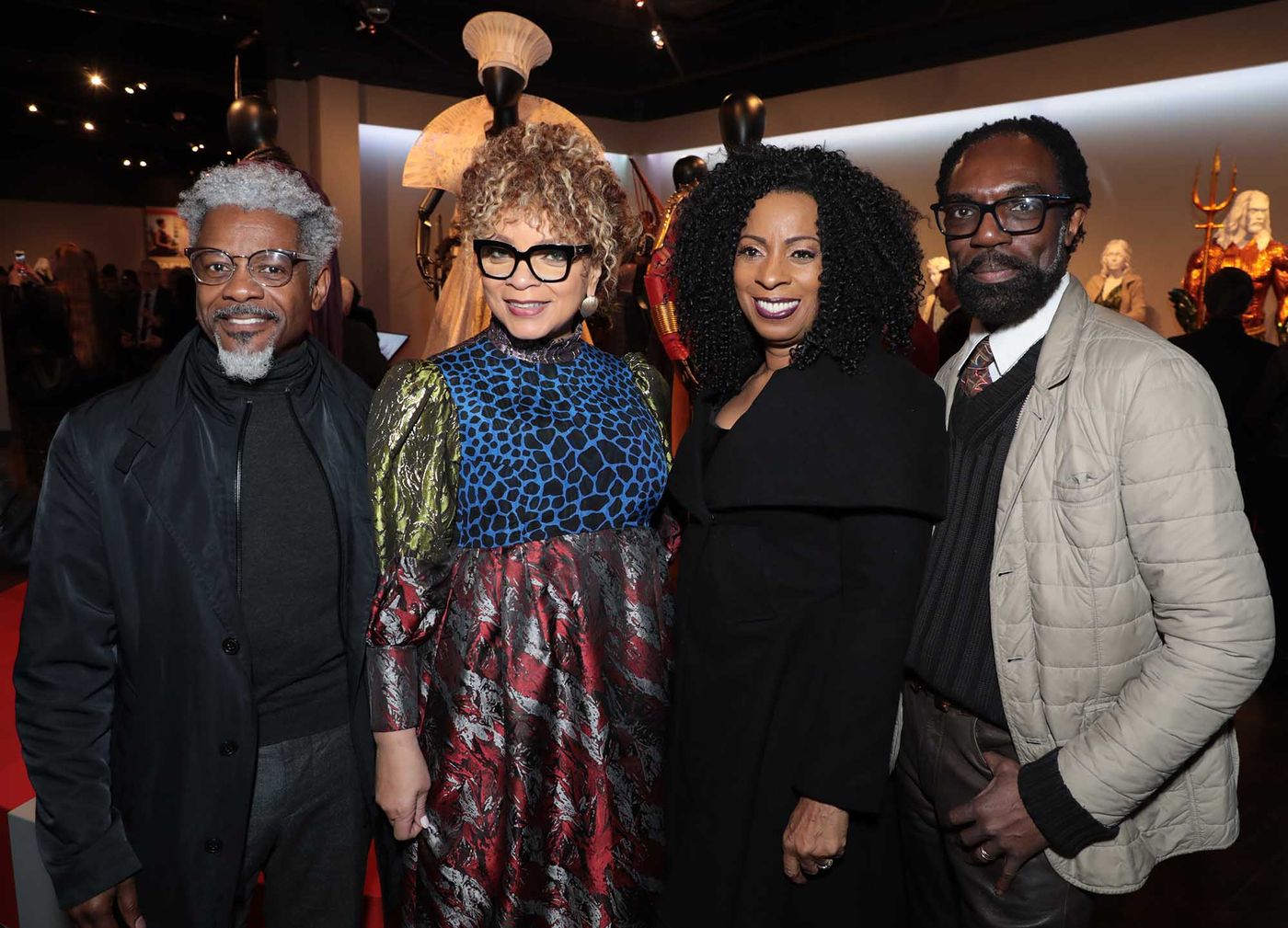 Left to right: T.J. Walker, Cross Colours; Ruth E. Carter, Academy Award-winning costume designer; Angela Dean, Deanzign; and Kevan Hall, Kevan Hall Designs