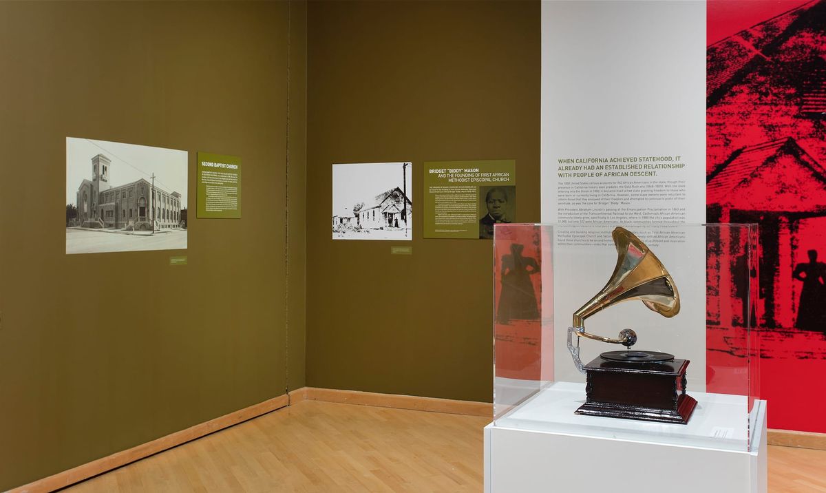Installation view How Sweet the Sound: Gospel Music in Los Angeles