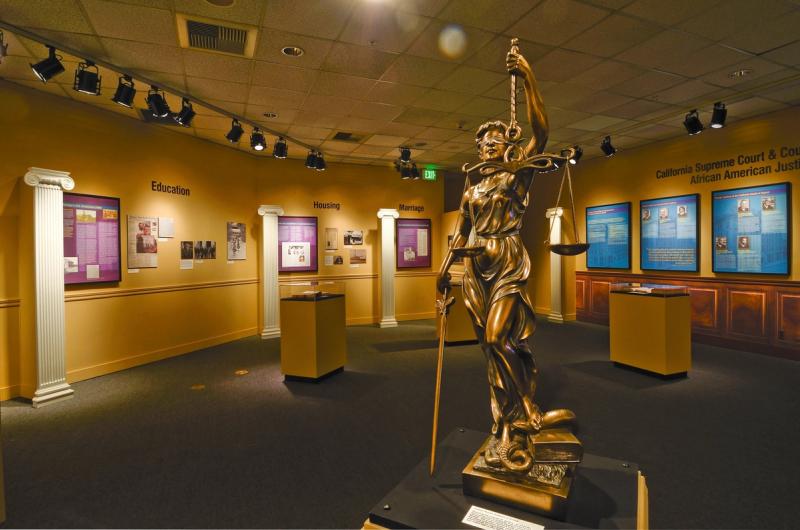 Justice, Balance and Achievement: African Americans and the California Courts (Installation view). California African American Museum, January 12 – May 27, 2016