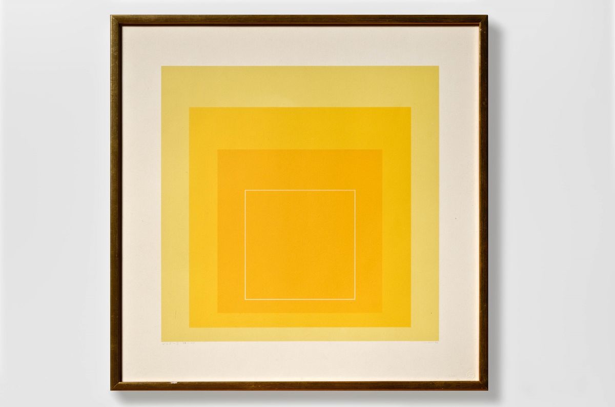 Josef Albers White Line Square I  1966. Lithograph