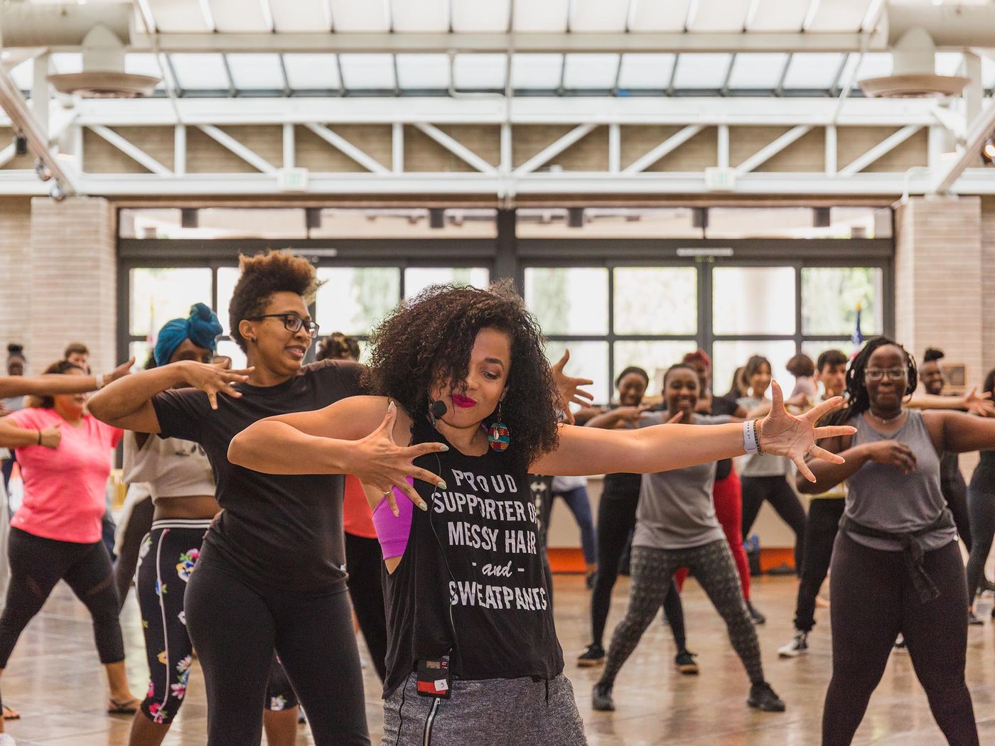 CAAM visitors getting their dance on in workshop