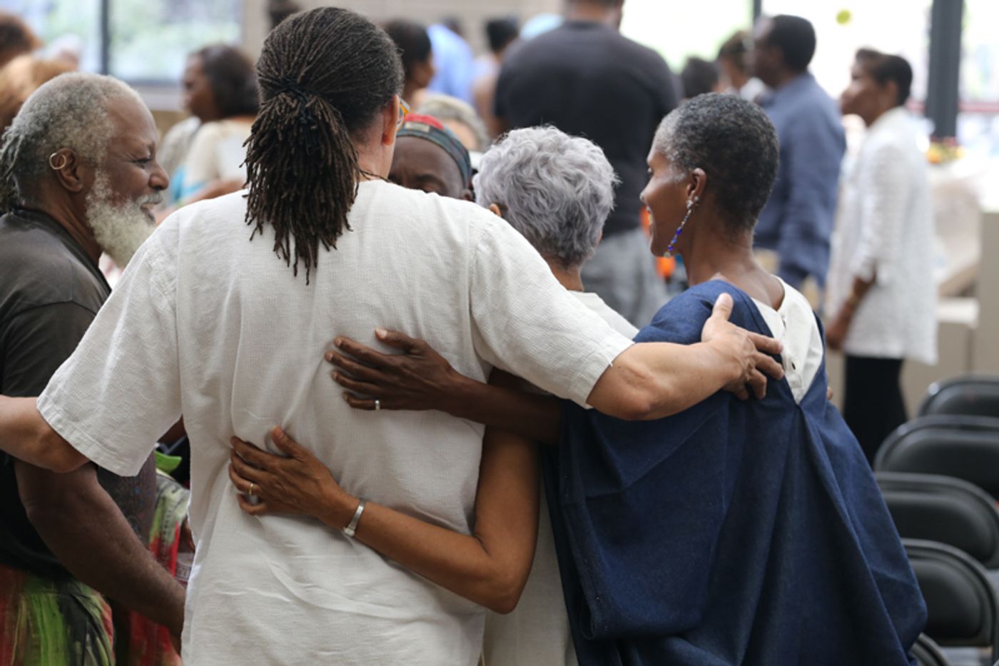Group hug after a CAAM presentation