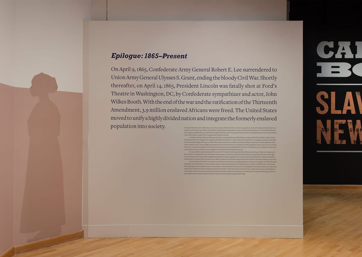 Wall text for California Bound Installation