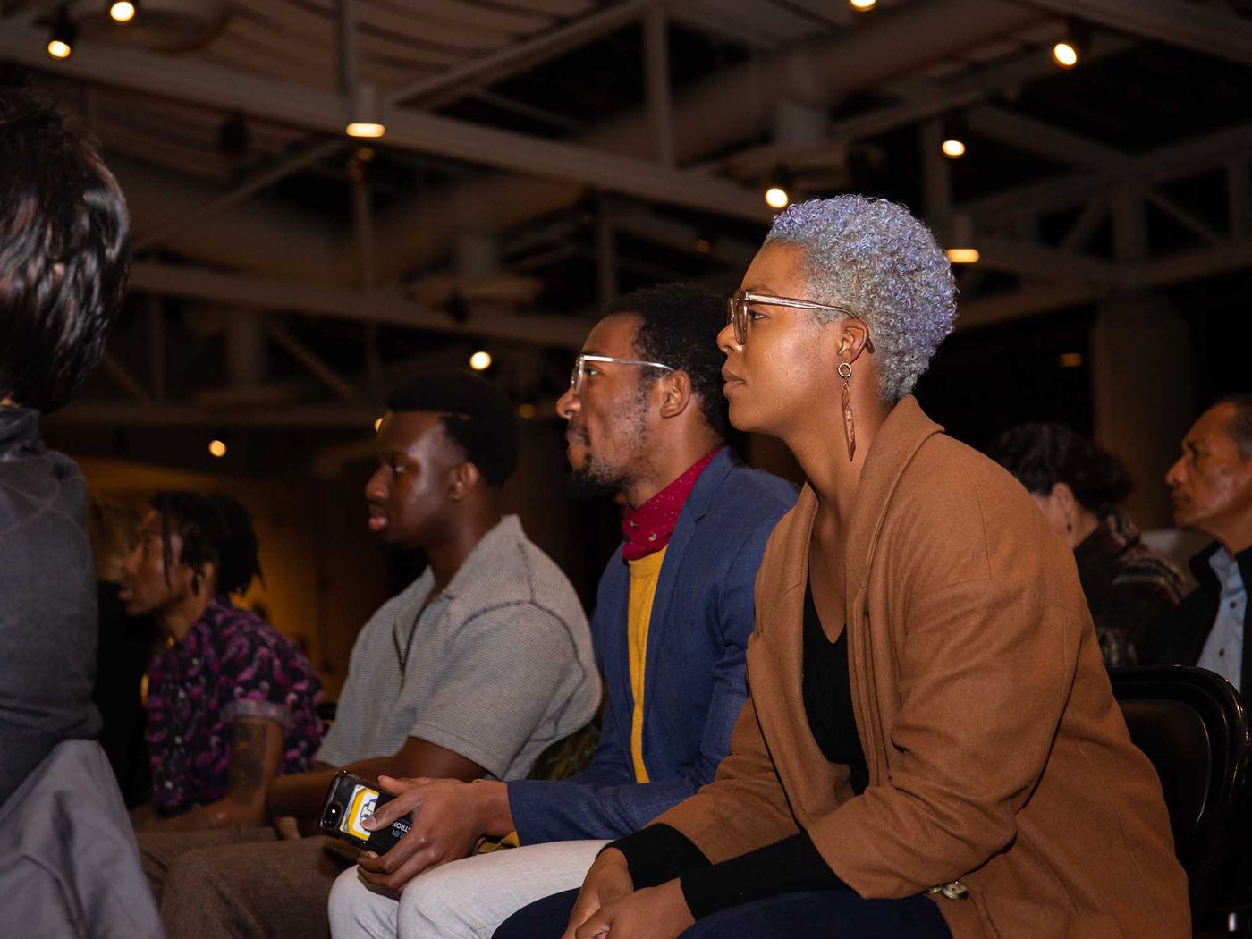 Audience in rapt attention