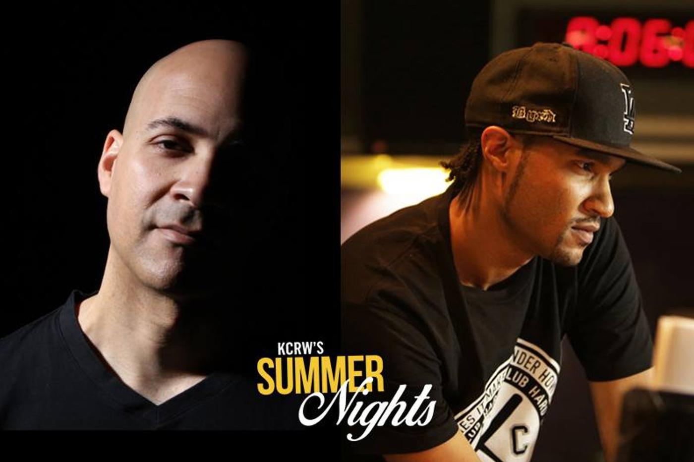 KCRW DJs Garth Trinidad and Aaron Byrd