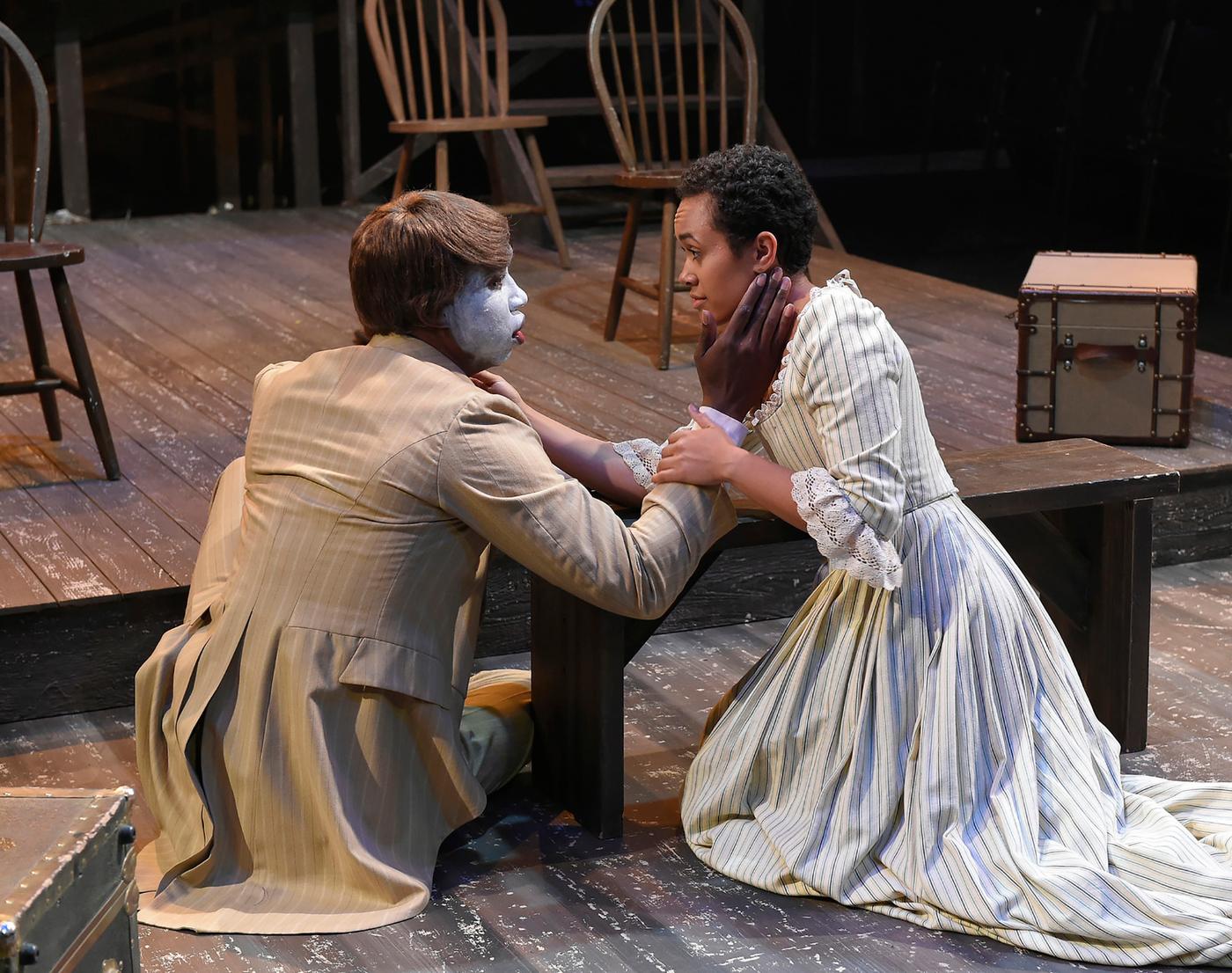 Scene from stage performance of radical racial tropes