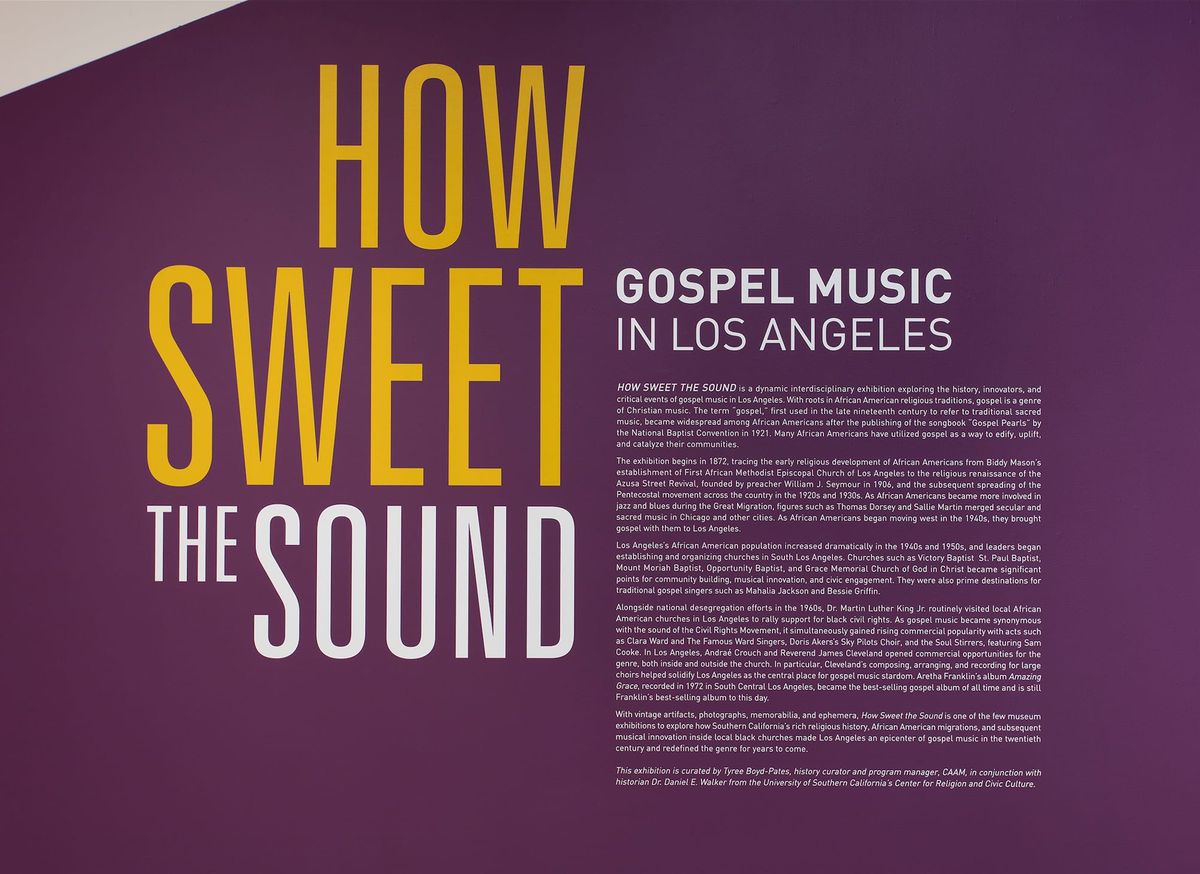 Wall text for How Sweet the Sound