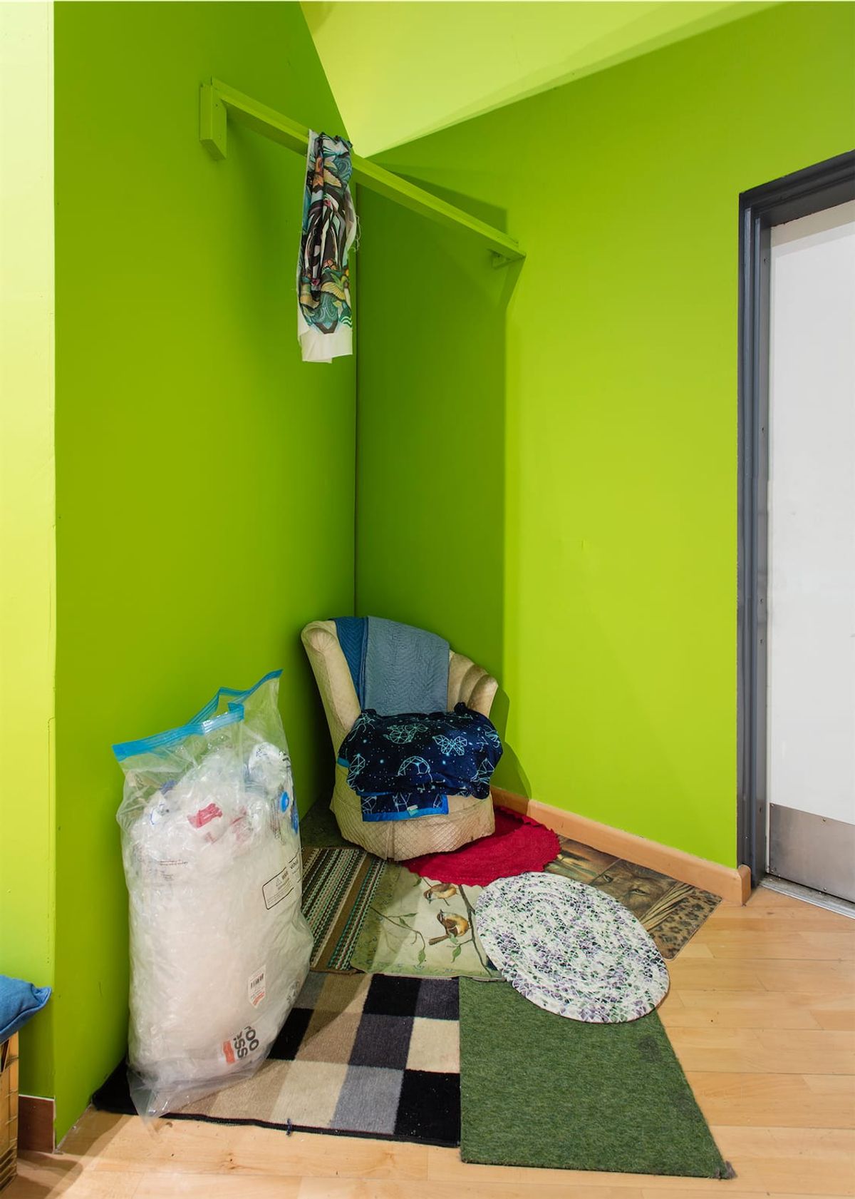 Detail of closet in wide view