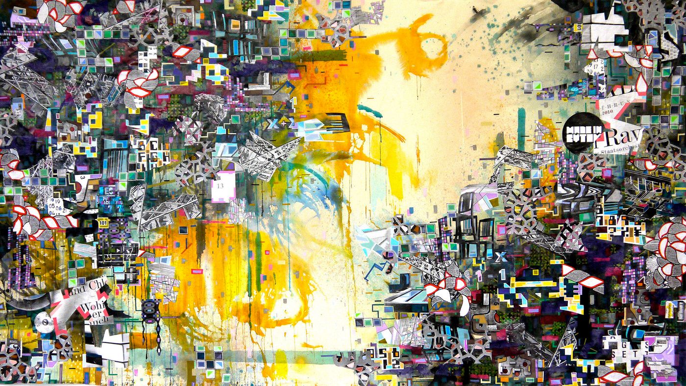 The detritus of different life experiences divided by a gulf of exploding sunshine