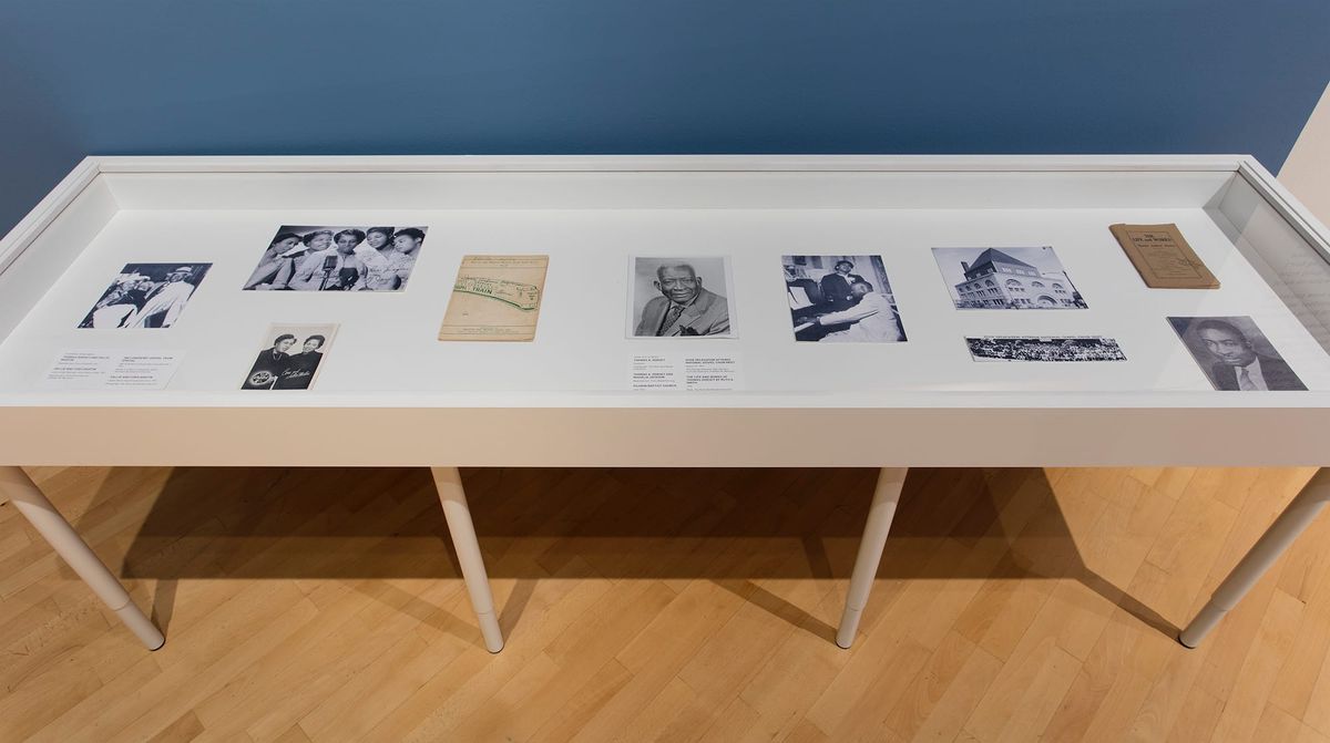 Installation view and supporting materials