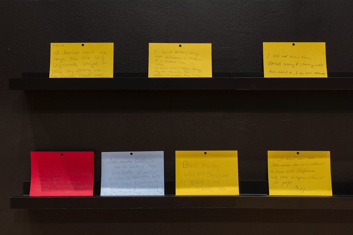 Shared comments posted by sticky notes