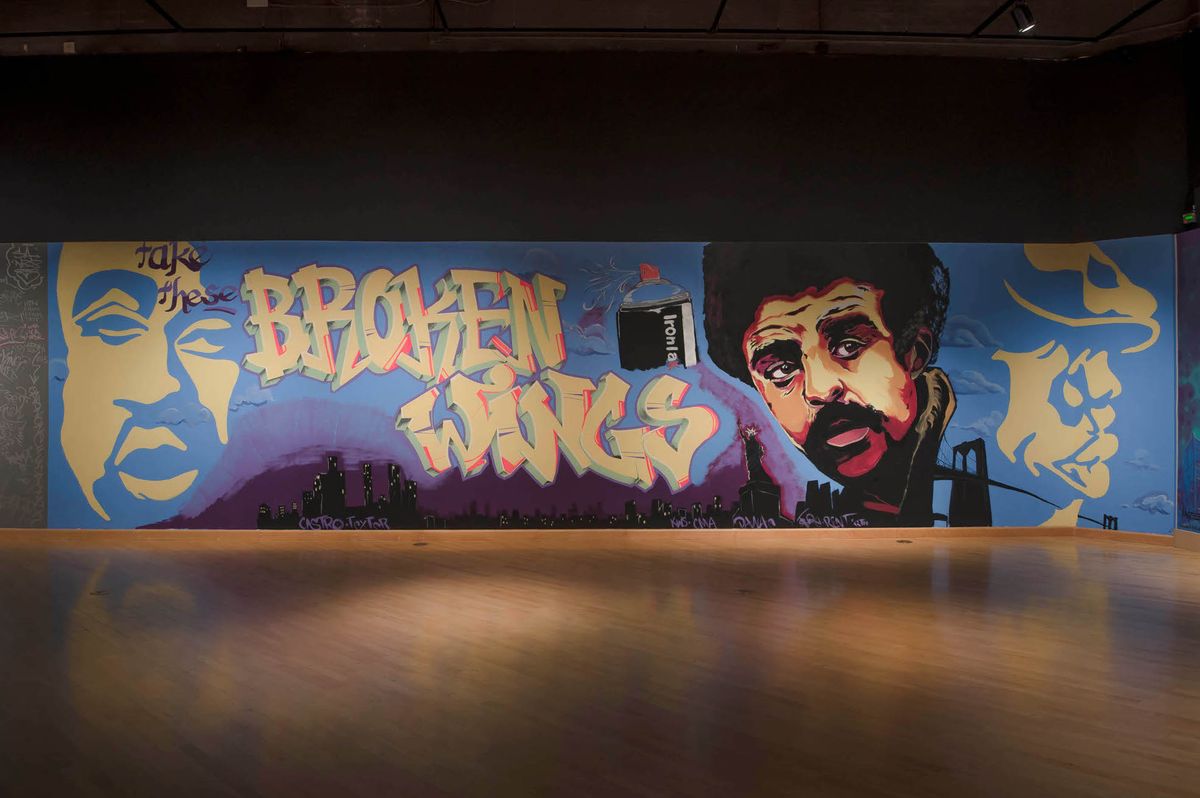 Large-scale, aerosol artwork