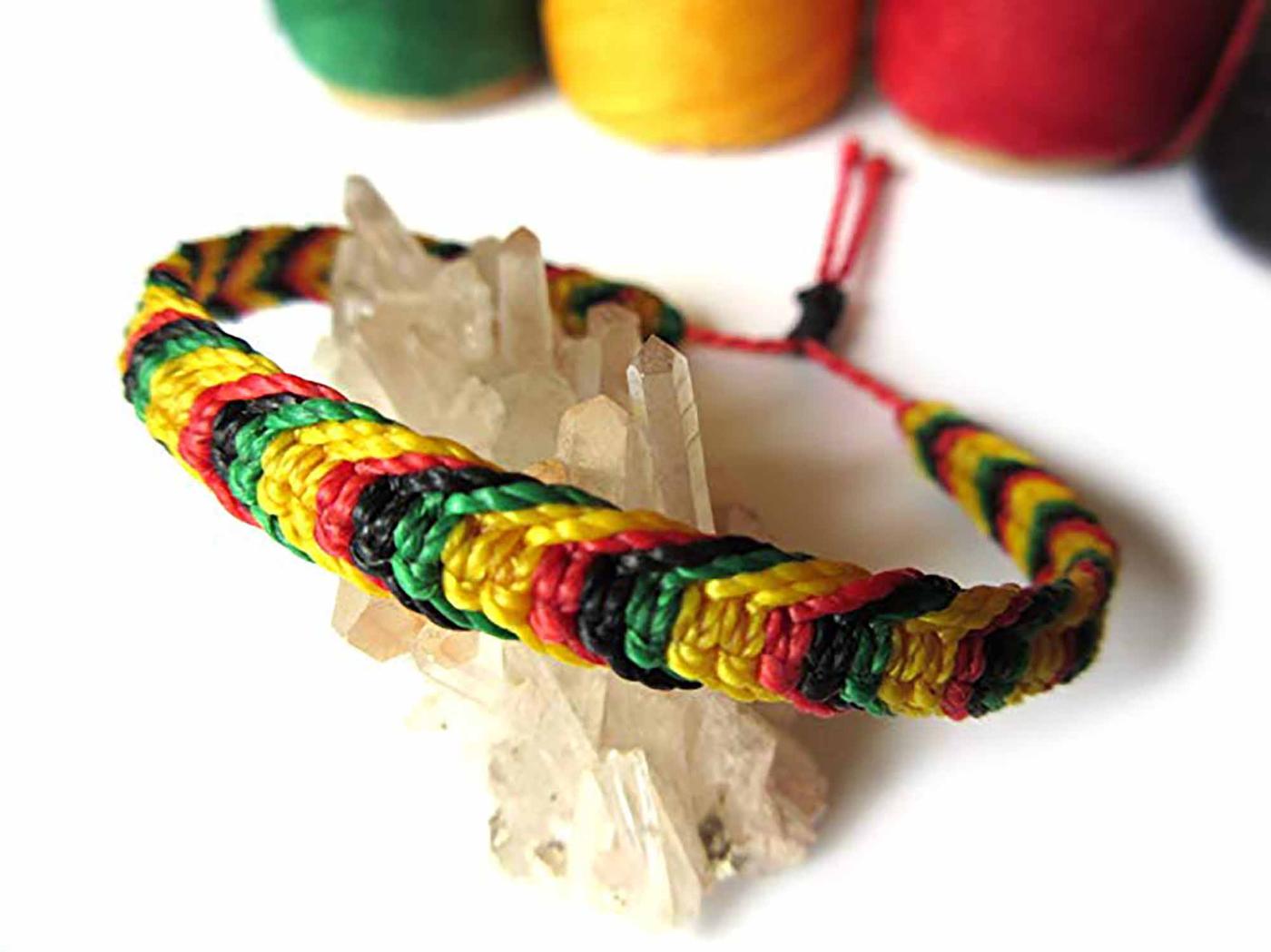 Plaited cord bracelet