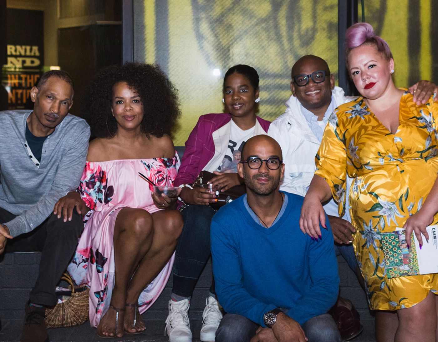 Fashionable group at a CAAM event
