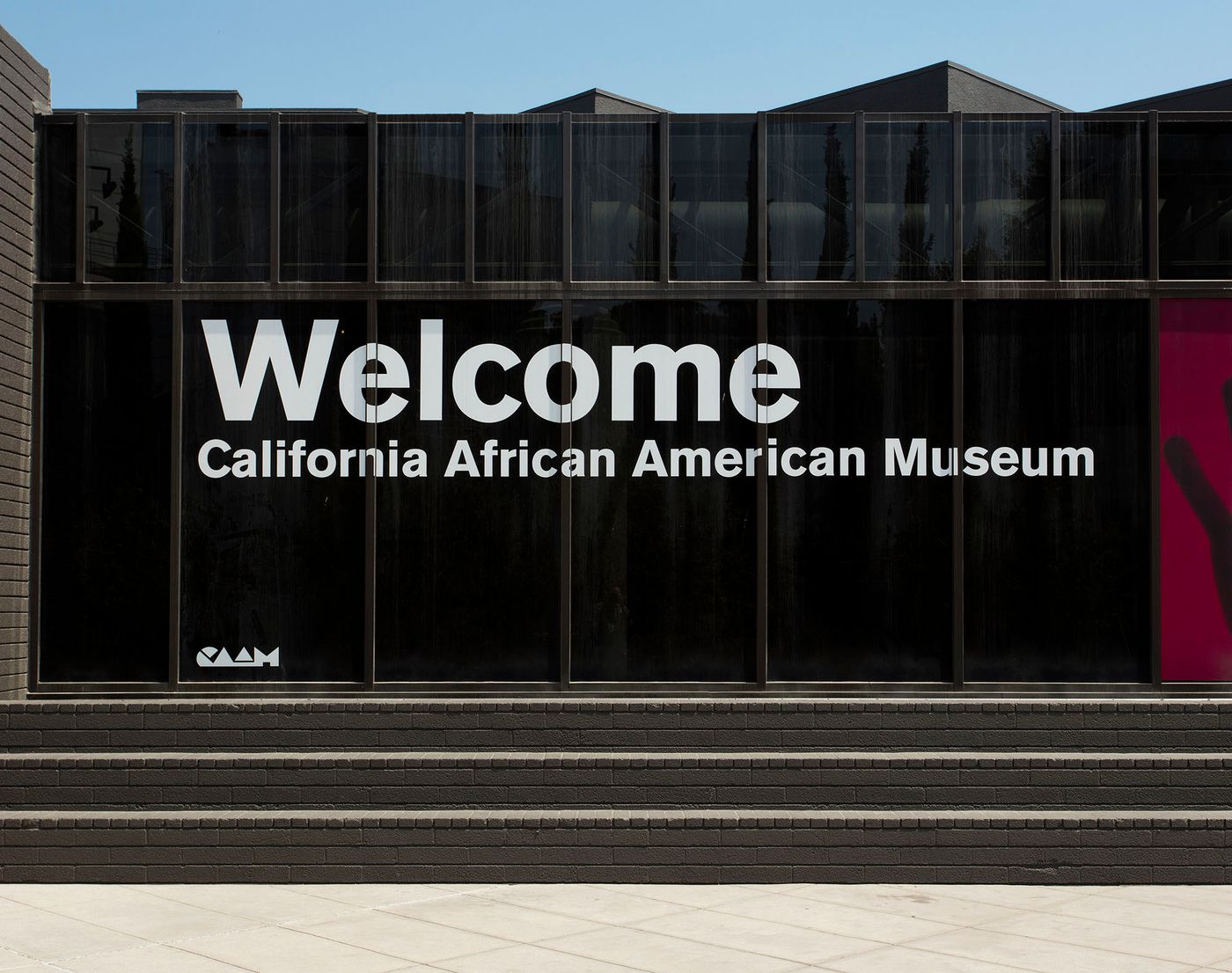 welcome sign and front steps