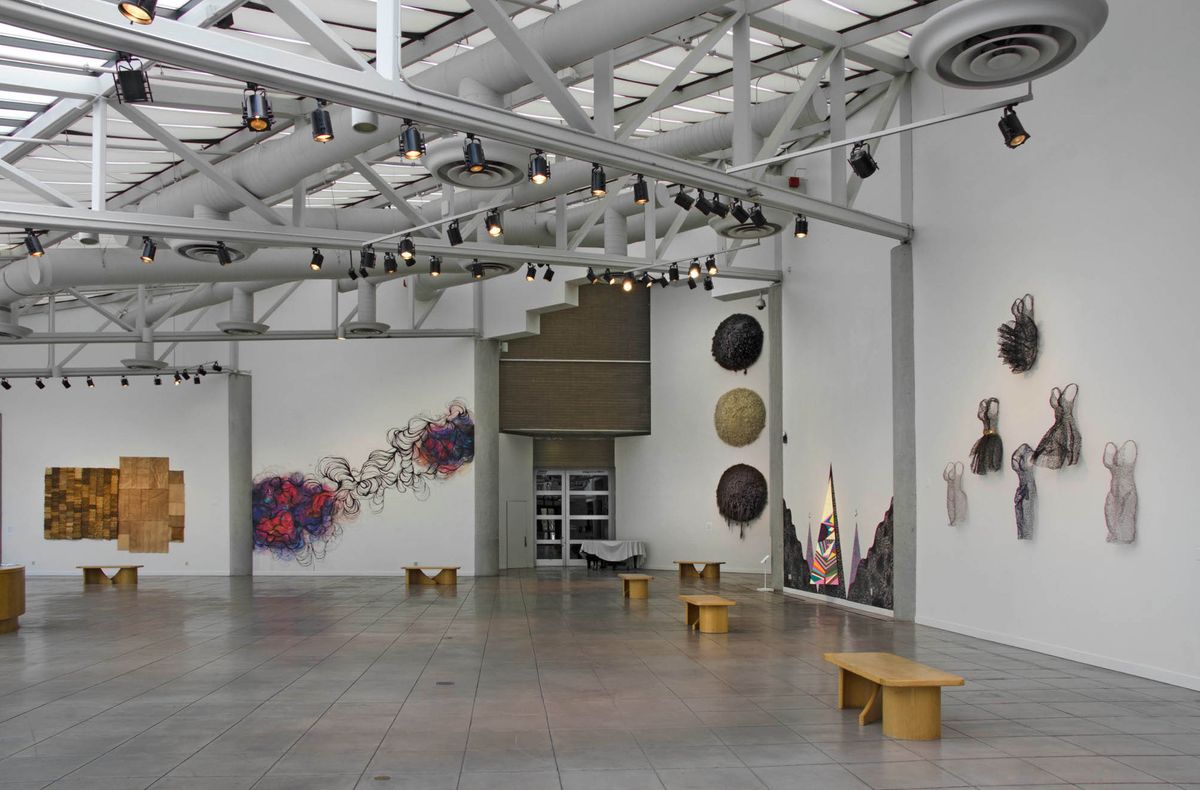 Exhibition view of CAAM Courtyard Series: From Women's Hands