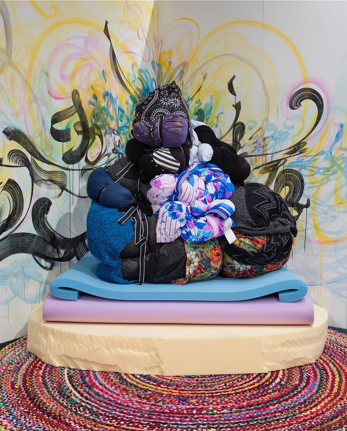 Close up of guru's seat of power in soft refuge space