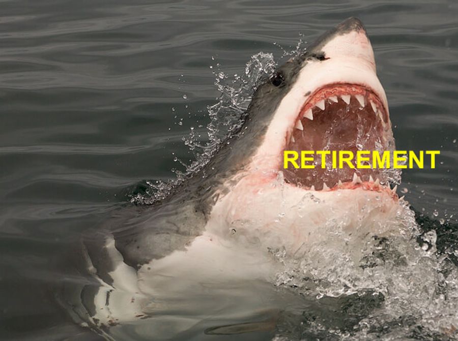 average retirement debt