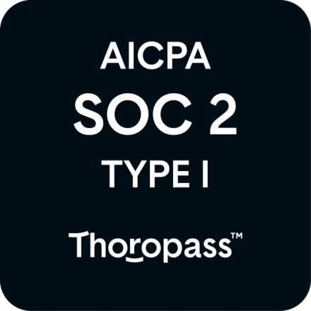 SOC 2 Type I certified badge
