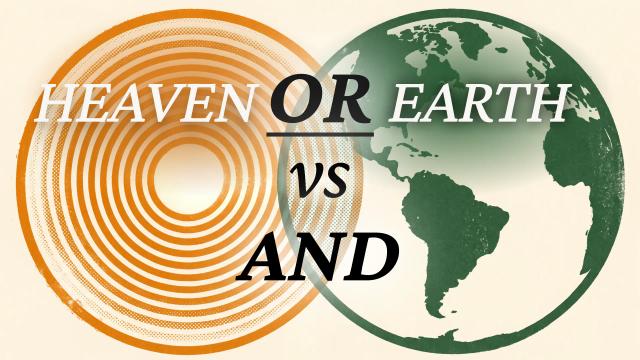 Illustrated cover for Heaven and Earth, Not Heaven or Earth
