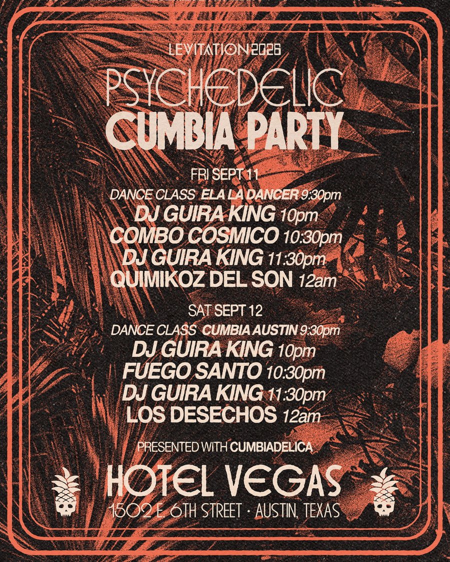 Guira King at Levitation Fest flyer