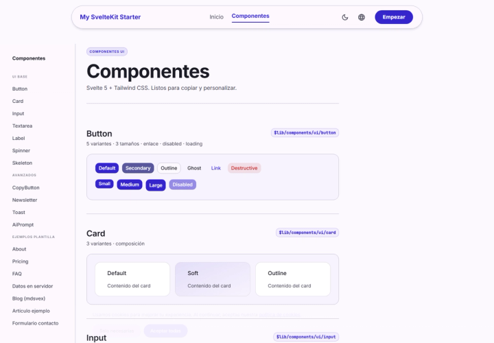 SvelteKit Starter — captura secundaria 1