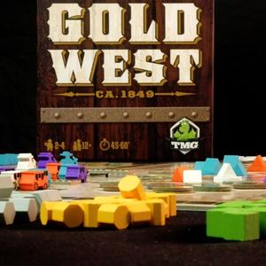 Pudełko i elementy gry (Gold West)