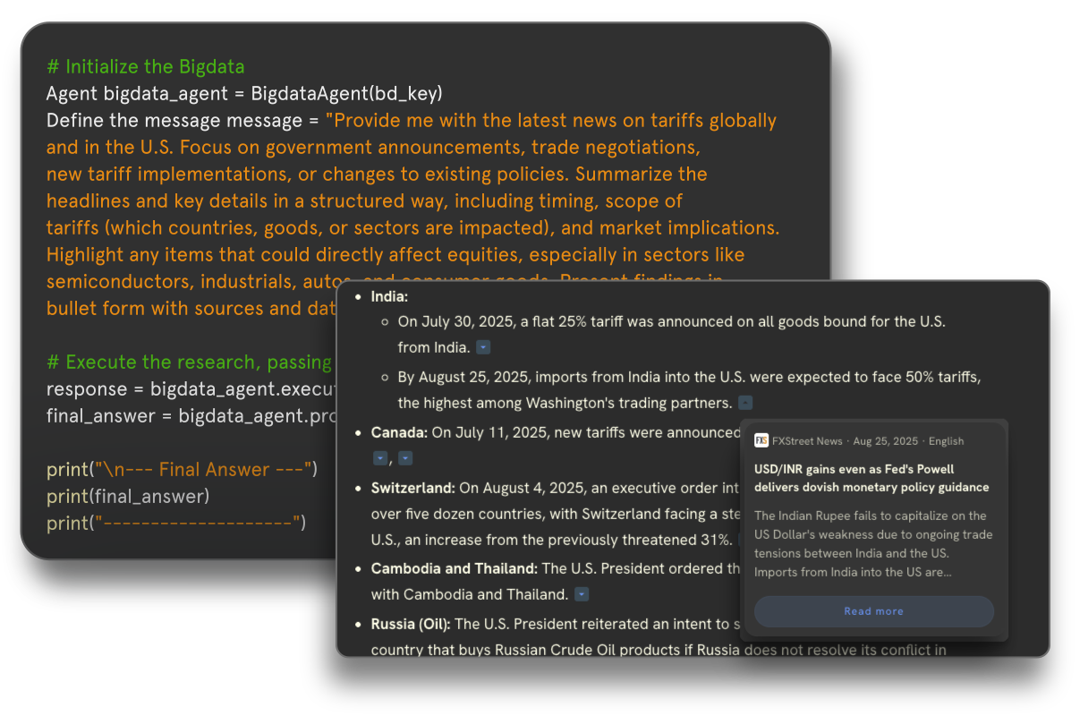 AI-driven insights & signal development