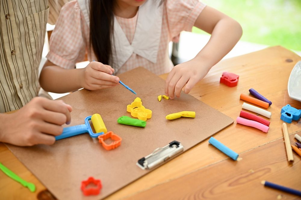 Name Building with Play Dough