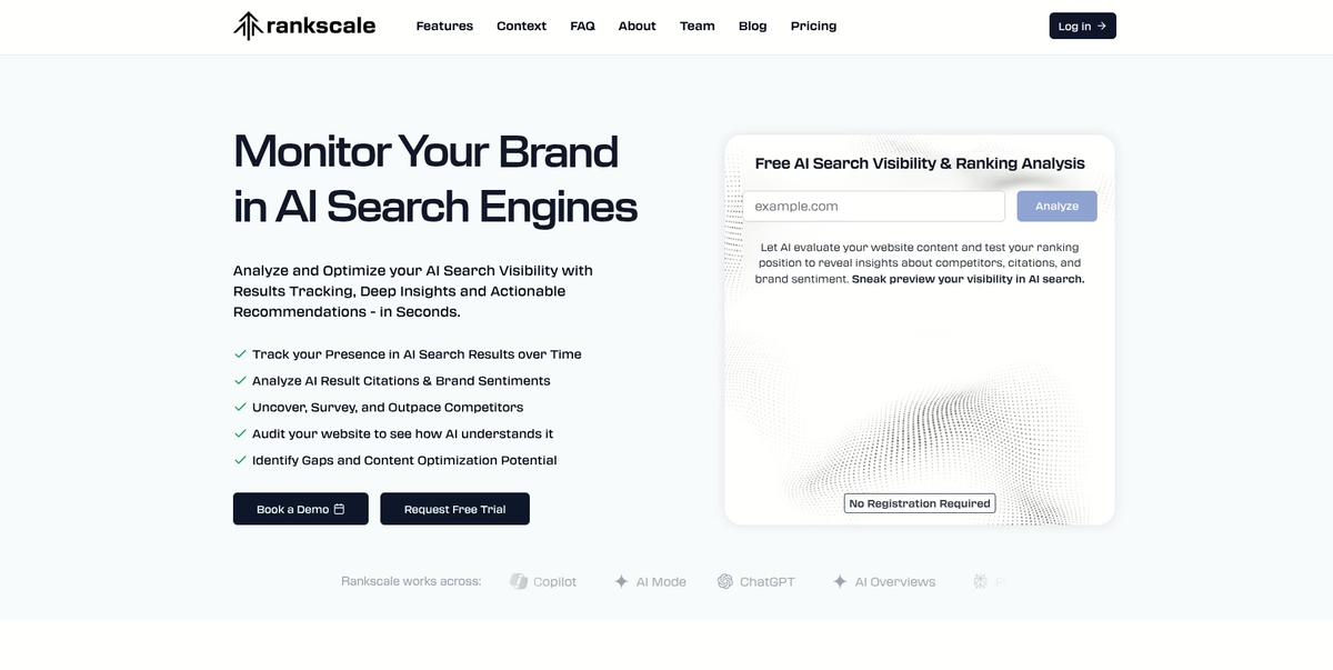 rankscale landing page