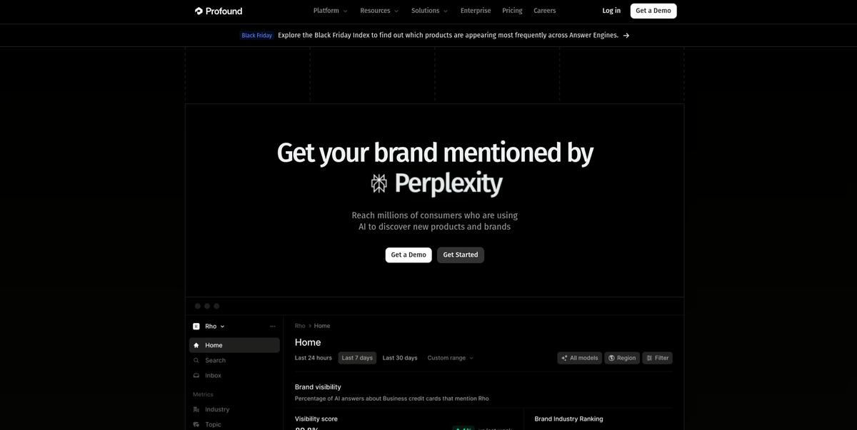 profoun landing page