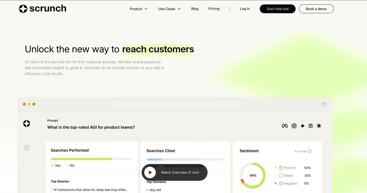 scrunch landing page