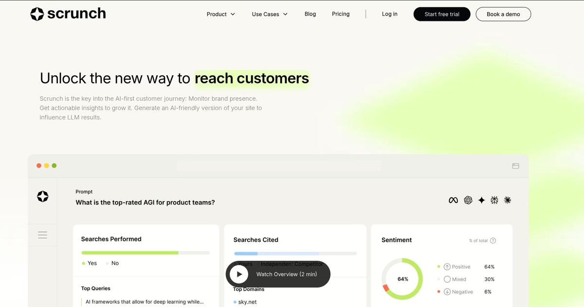 scrunch landing page