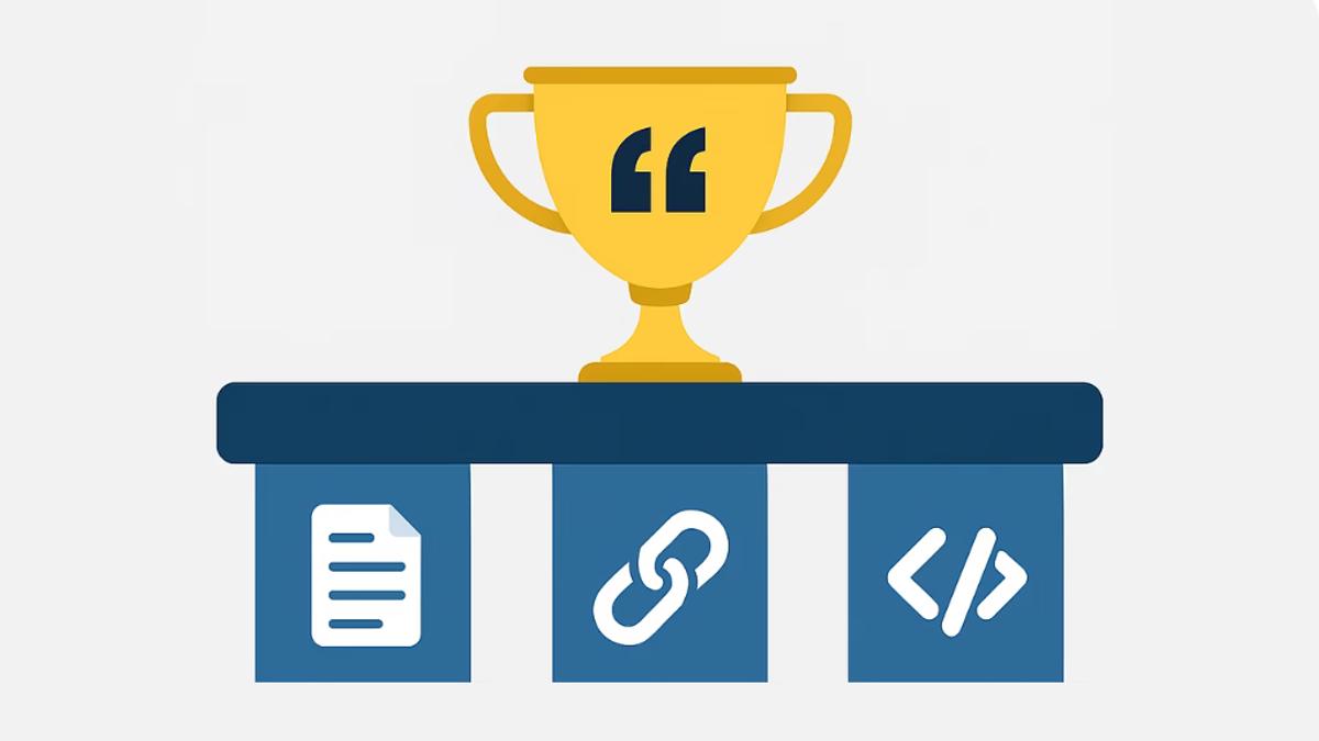 Os três pilares para ser citado pela IA: conteúdo de autoridade, backlinks e menções de fontes confiáveis, e o uso de dados estruturados (Schema).