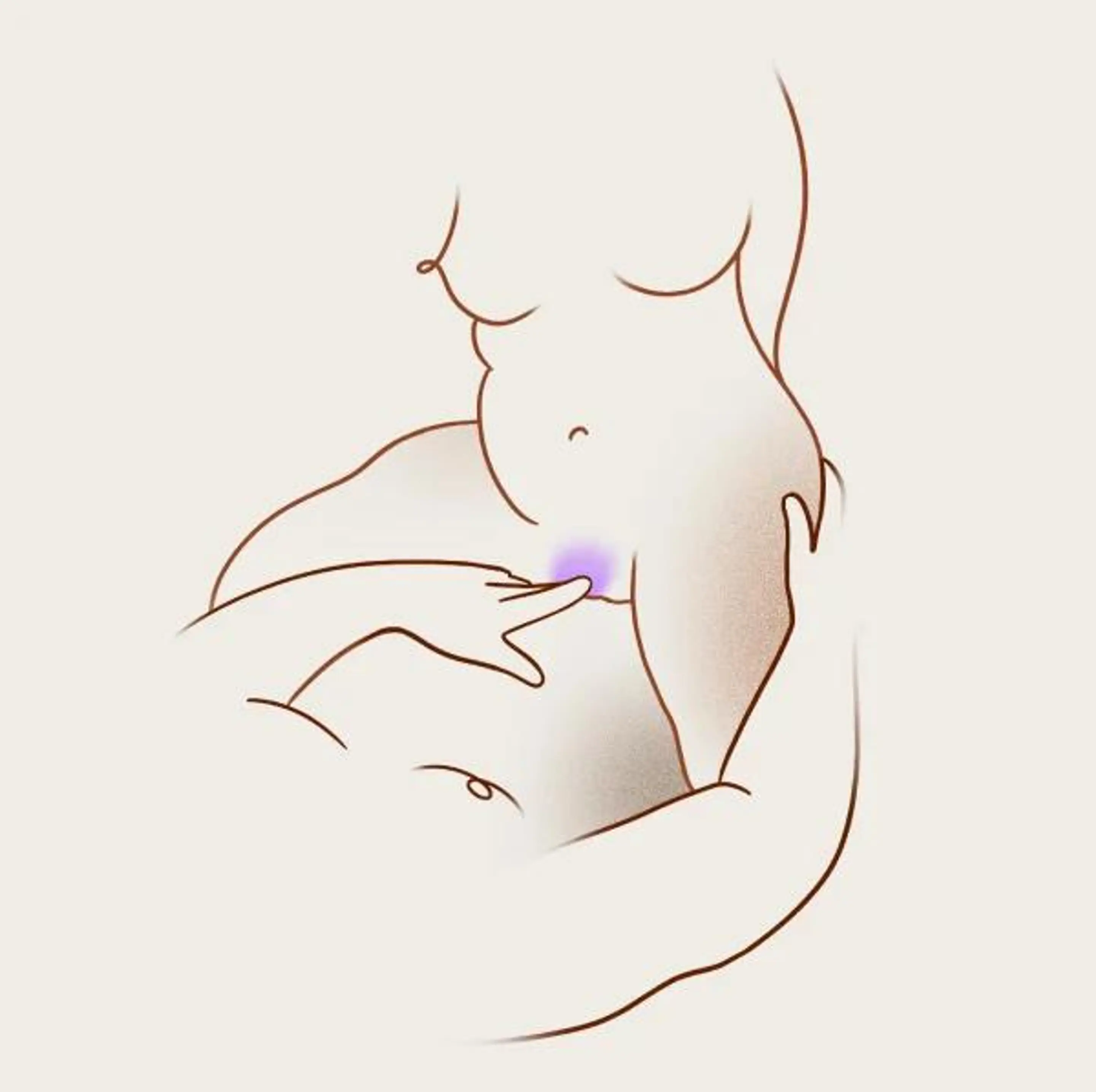 Illustration: partner&rsquo;s hand on her clitoris in this position