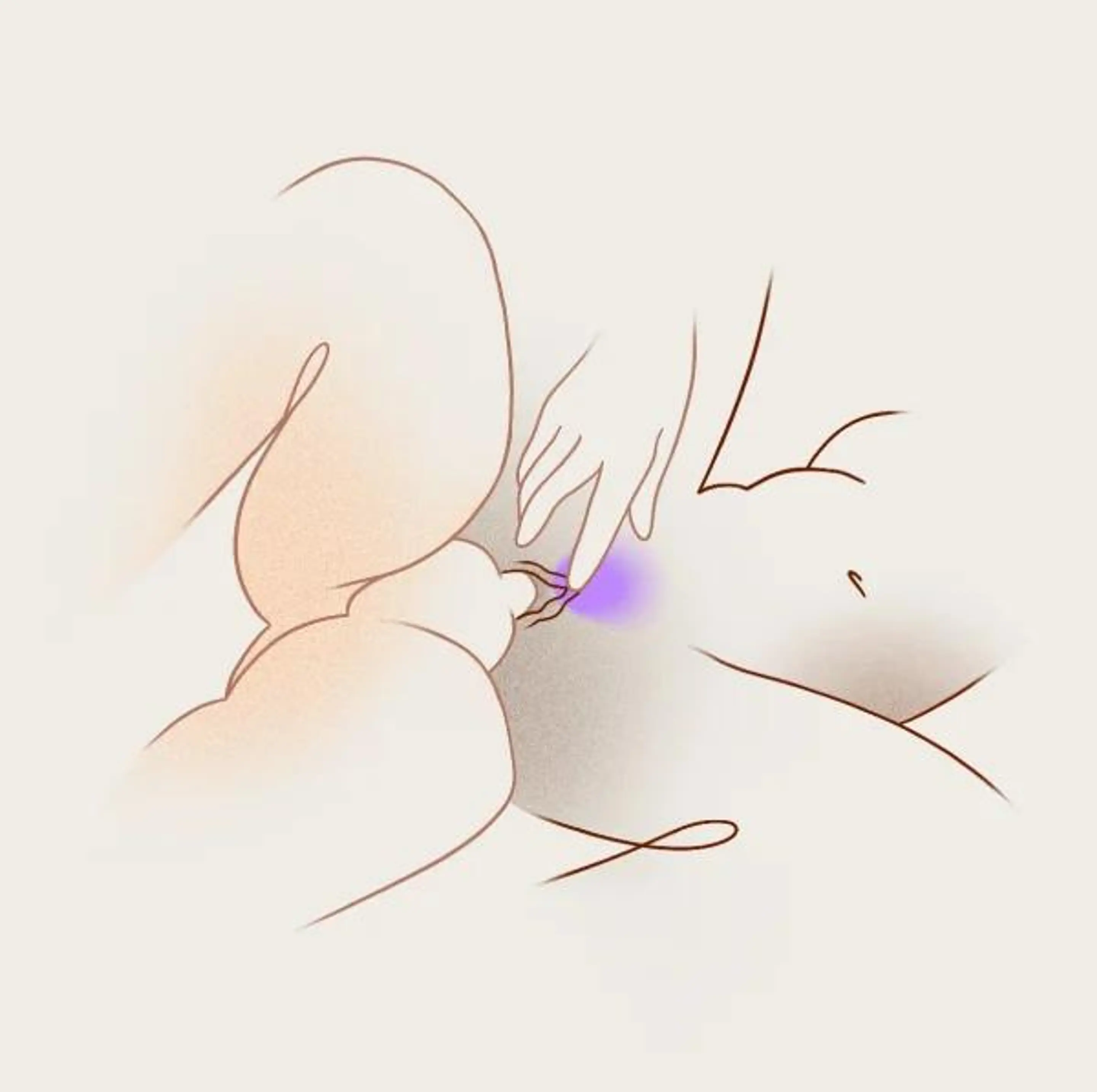 Illustration: partner&rsquo;s hand on her clitoris in this position
