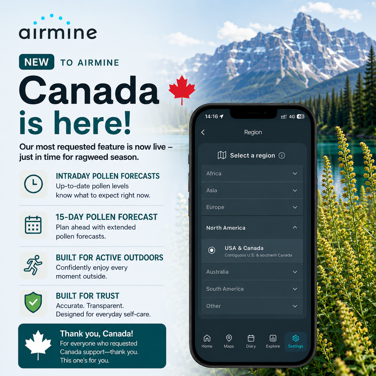 Canada is here - Airmine