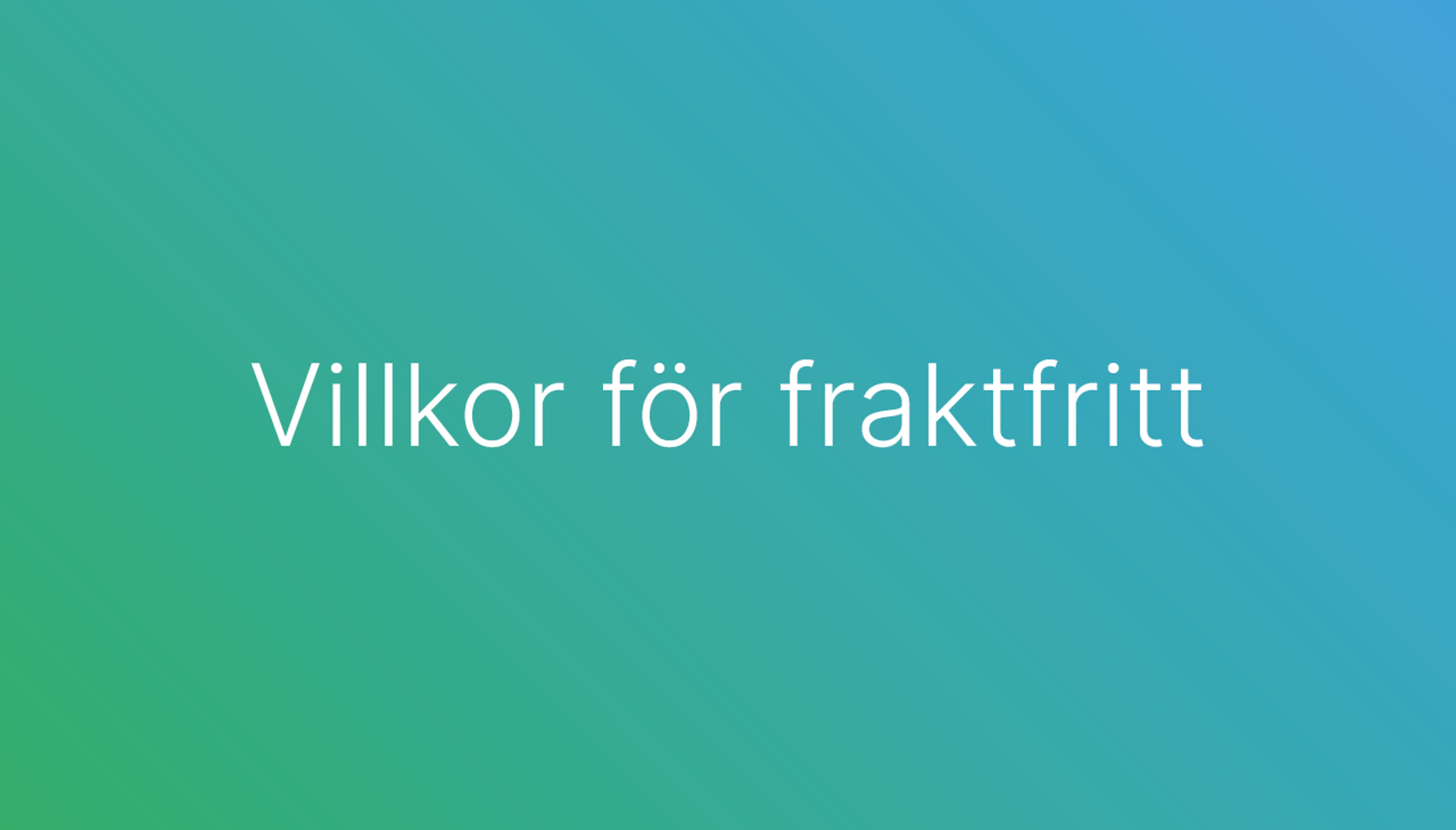 fraktfritt